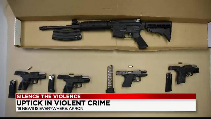 Gun seizures rise even as the violent crime rate rises in Akron
