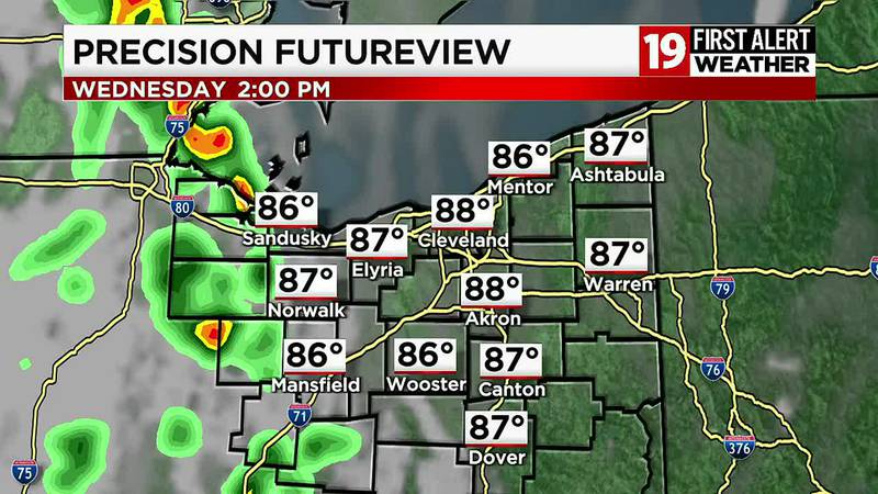 19 First Alert Weather Days: Storms fueled by heat and humidity arrive Wednesday