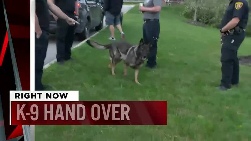 Trending this morning: Officer hands over K-9 after taking new job
