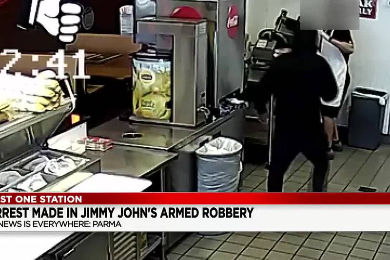 VIDEO: Wanted fugitive arrested in Toledo following armed robbery at Parma Jimmy Johns