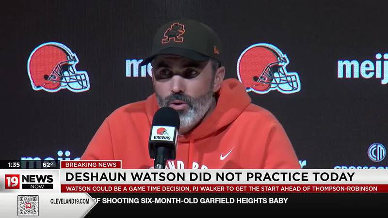 Browns QB Deshaun Watson not practicing Wednesday