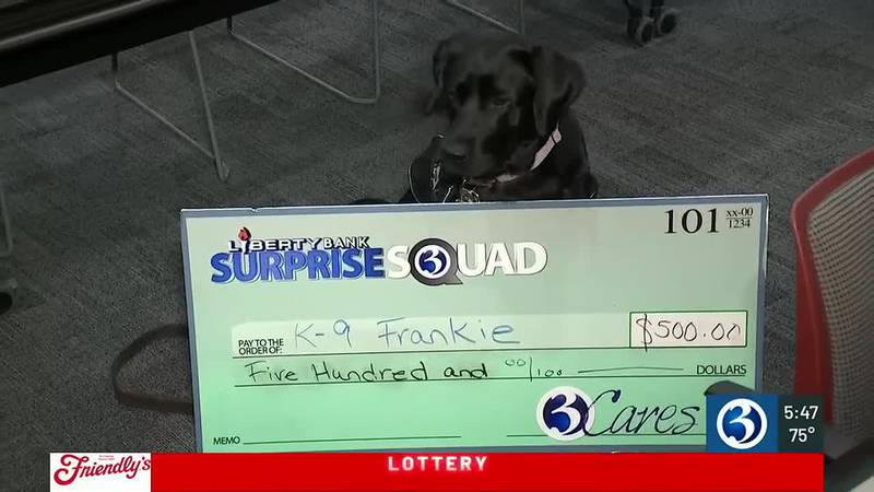 The Liberty Bank Surprise Squad spread kindness to a Bristol Police K9 so she can be protected...