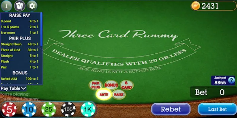 Tìm hiểu cách chơi Three Card Rummy từ A đến Z